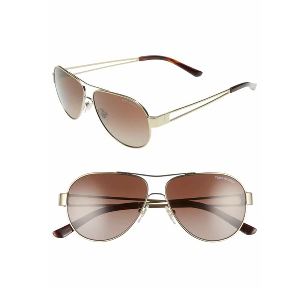Tory Burch Accessories - NWOT • Tory Burch Polarized Aviator Sunglasses